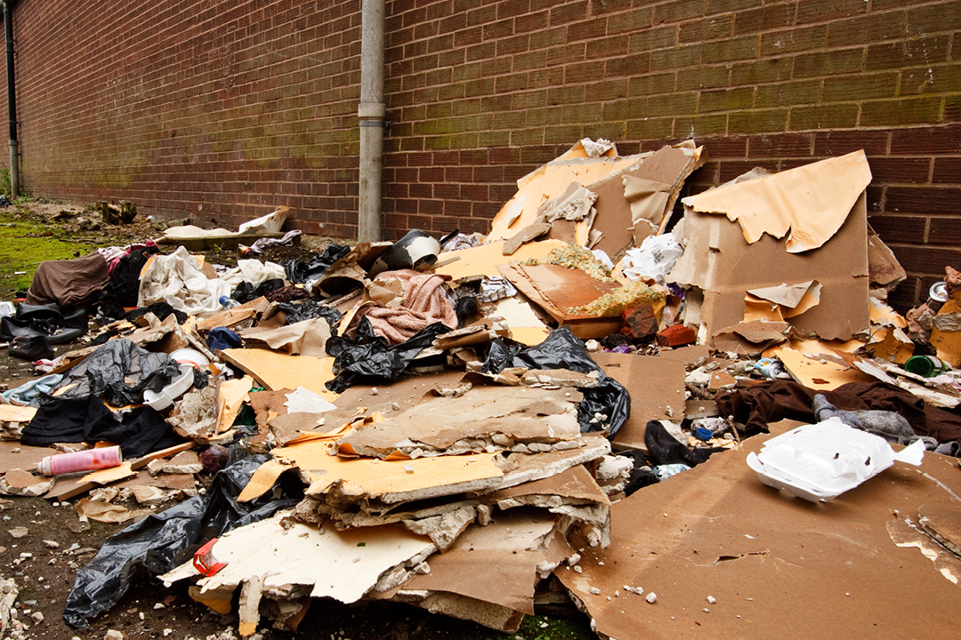 The costly problem of fly-tipping and side waste