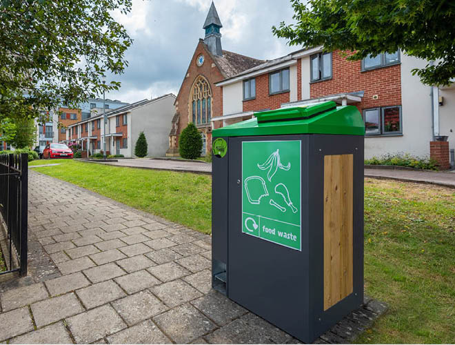 Dramatically increase food waste collection with the new metroSTOR FX Food Waste Bin Housings